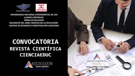 Convocatoria Revista Cient Fica Cienciaeduc Unerg Youtube