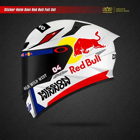 Conjunto Completo Do Capacete Dovi Red Bull Escorrega o Preço