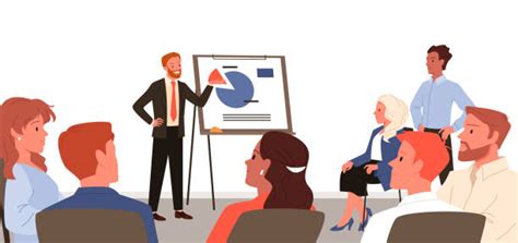 corporate training room illustrations royalty  vector graphics