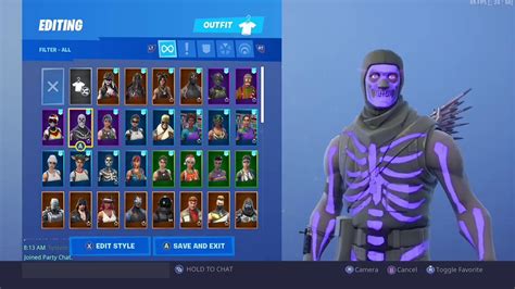 My Fortnite Account Merge Purple Skull Trooper Youtube