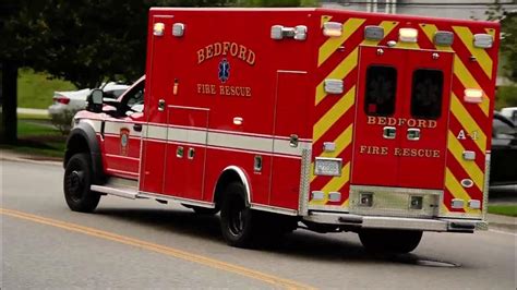 Bedford Nh Fire Department Ambulance 1 Responding 8 17 23 1 Youtube