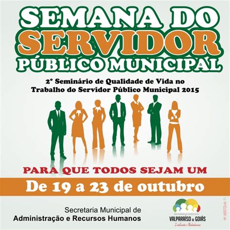 Programa O Marca A Semana Do Servidor Prefeitura Municipal De