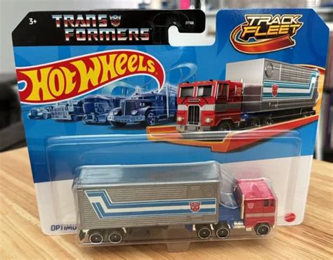 MATTEL HOT WHEELS Transformers Track Fleet Optimus Prime MOSC Neuf