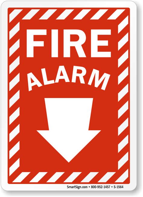 Fire Alarm Safety Sign