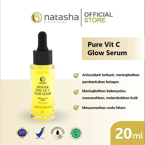 Jual Natasha Pure Vit C Glow Serum Serum Pencerah Whitening Glowing