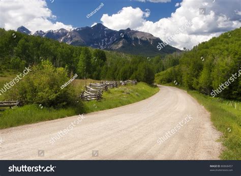 Last Dollar Road Near Ridgway In Colorado Stock Photo 80868457