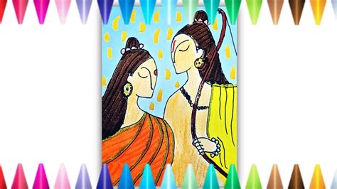 Easy Ram Sita Shri Ram Drawing Lord Ram And Mata Sita Drawing Ram