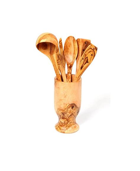 Beldinest Olive Wood Utensil Holder Macys