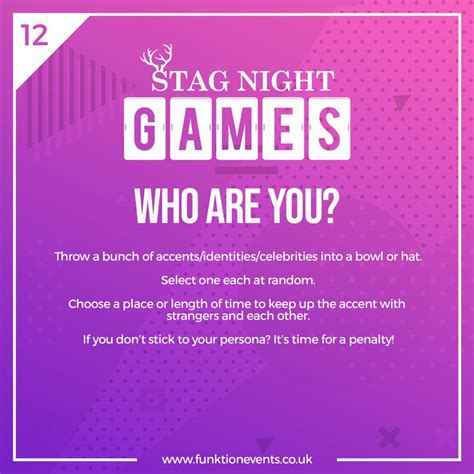 Stag Do Games Bachelor Party Games Drinking Games Fun Party Games