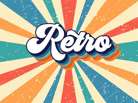 Premium Vector Retro Typography Editable