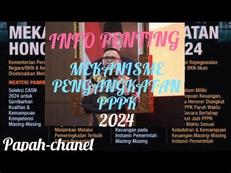 Pppk Mekanisme Pengangkatan Honorer Youtube