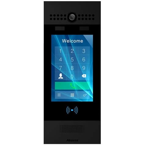 Akuvox R29CBLK IP Touchscreen Door Intercom Unit QR Code Card Reader