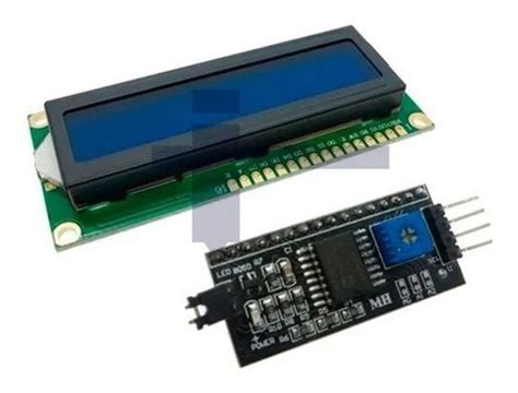 Display Lcd 16x2 1602 Para Arduíno Com Fundo Azul L2c Mercadolivre