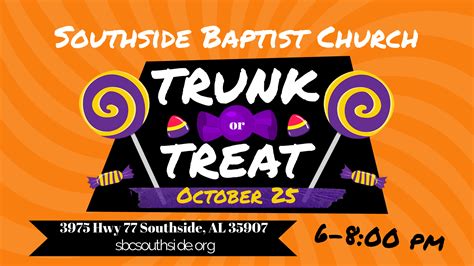 Trunk Or Treat Southside Baptist Church