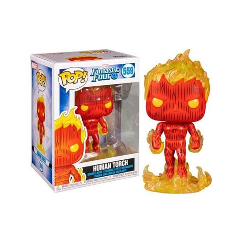 Funko Pop Human Torch 559 Tocha Humana Fantastic Four Quarteto