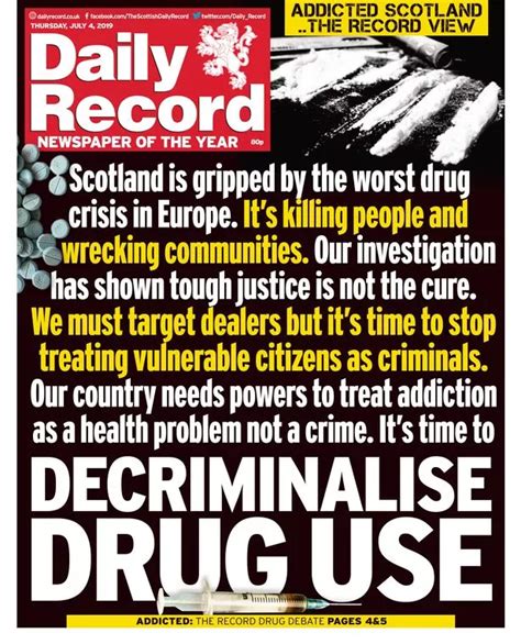 Scotlands New Drug Deaths Task Force Slammed For Lack Of Addicts With