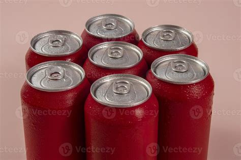 Cold red soda cans for conceptual use 20827228 Stock Photo at Vecteezy