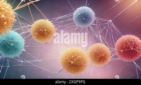 Science Concept Atoms With Chemical Bonds Molecular DNA Structure