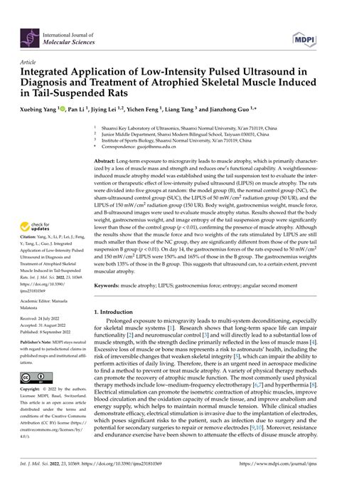 (PDF) Integrated Application of Low-Intensity Pulsed Ultrasound in ...