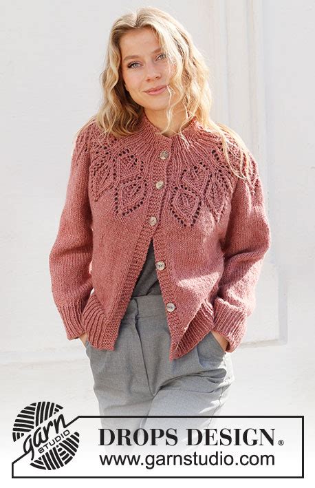 Autumn Wreath Jacket Drops Mod Les Tricot Gratuits De Drops