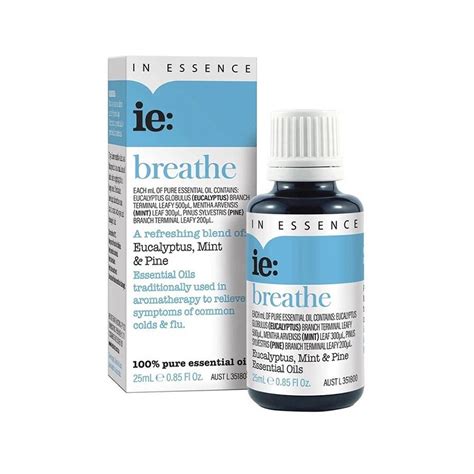 In Essence Breathe Pure Essential Oil Blend 25ml Big W