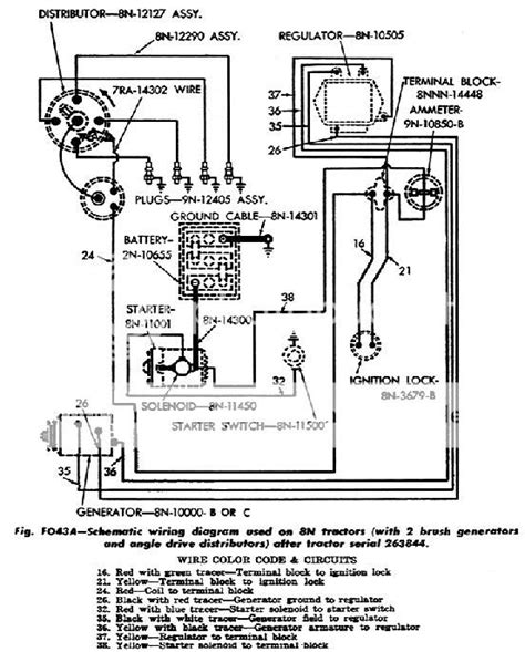 Ford Tractors Discussion Board Re 51 8n Ford Wiring Schematic With Colors And De