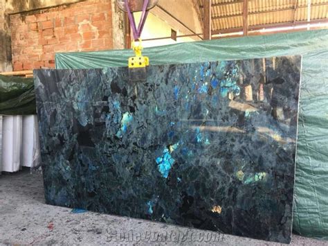 Madagascar Blue Lemurian Labradorite Blue Cm Dark Blue Granite Slabs