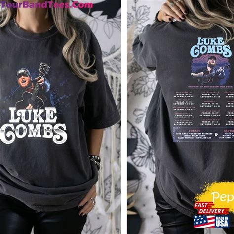 Comfort Color Luke Combs 2024 Tour Growing Up And Getting Old T Shirt