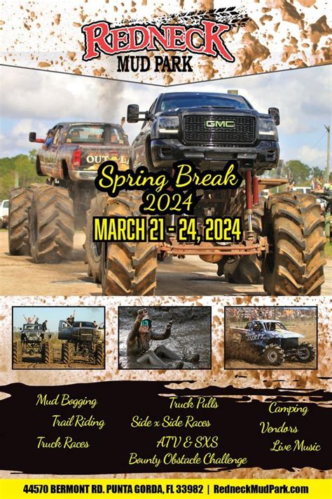 Redneck Mud Park Spring Break Event 44570 Bermont Rd Punta Gorda Fl