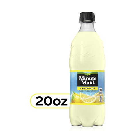 Minute Maid Lemonade Juice Drink Refreshing And Zesty 20oz Bottles Pack Of 24