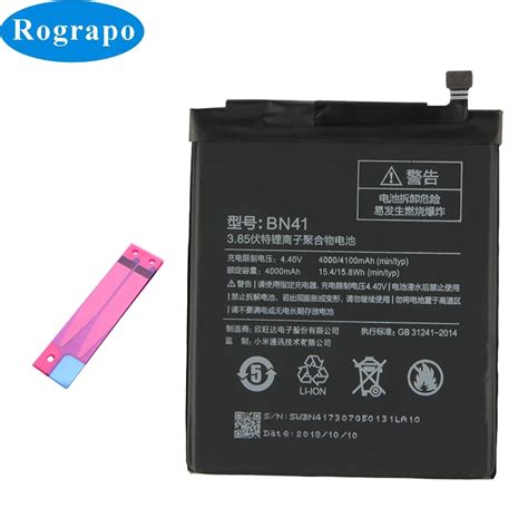 Original 4100mAh BN41 Mobile Phone Replacement Battery Bateria For