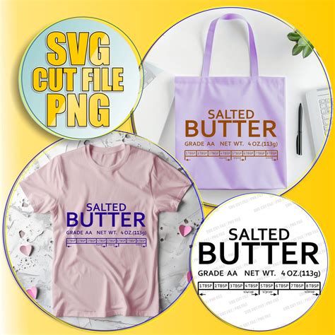 Salted Butter Svg File Trendy Vintage Retro Funny Sarcastic Svg Butter Png Salted Butter Svg