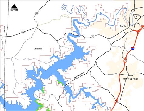 maps  zoning allocations  allatoona lake