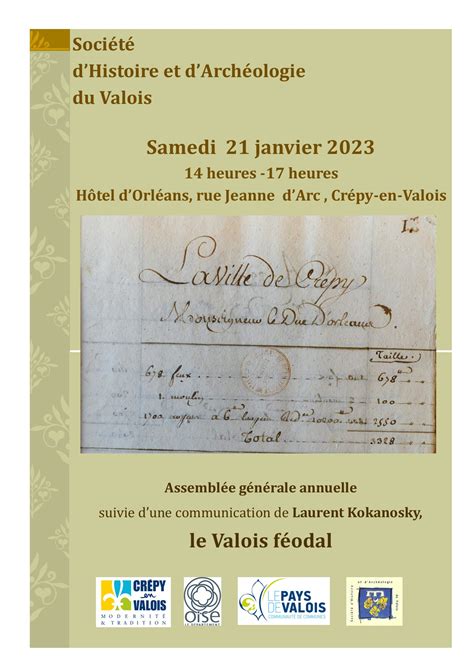 Assemblée générale et conférence de la Société d histoire et d