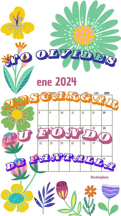 Calendario Imprimible Enero Salduu