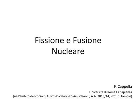 PDF Fissione E Fusione Nucleare DOKUMEN TIPS