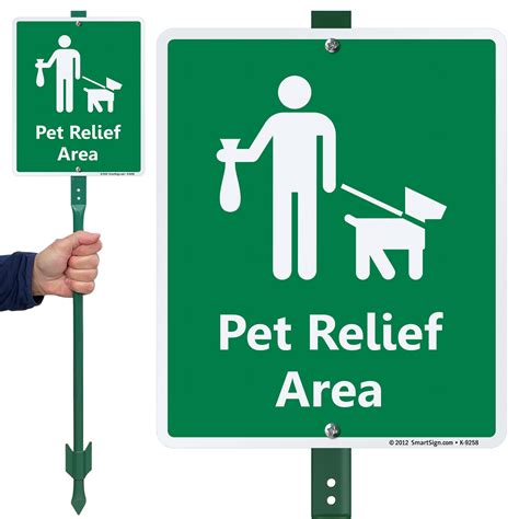 Pet Relief Area Lawnboss™ Sign And Stake Kit