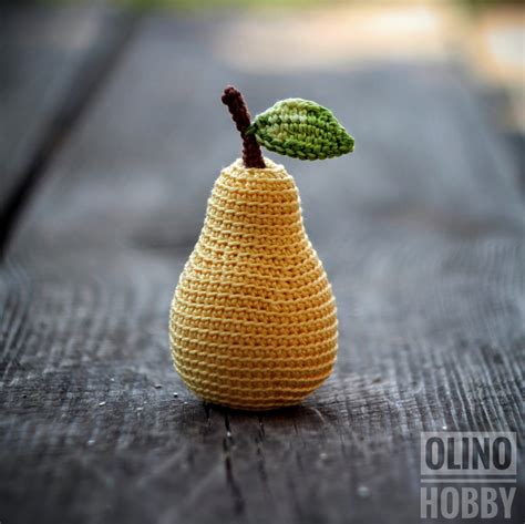 Pear Crochet Pattern Pdf Crochet Pear Pattern Amigurumi Pear Etsy