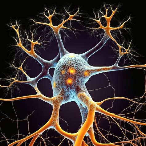 Premium Ai Image Neuron Network Brain Cells Human Nervous System And