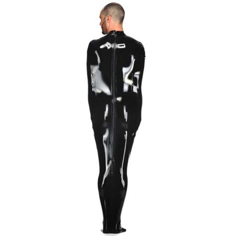 Black Latex Bondage Sleeping Bag Bodybag Crotch And Back Zipper Rubber