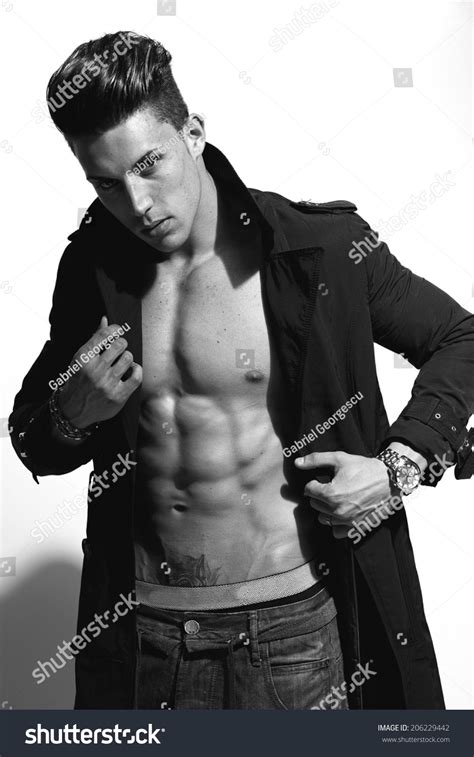 Sexy Fashion Portrait Hot Male Model Stock Photo 206229442 Shutterstock