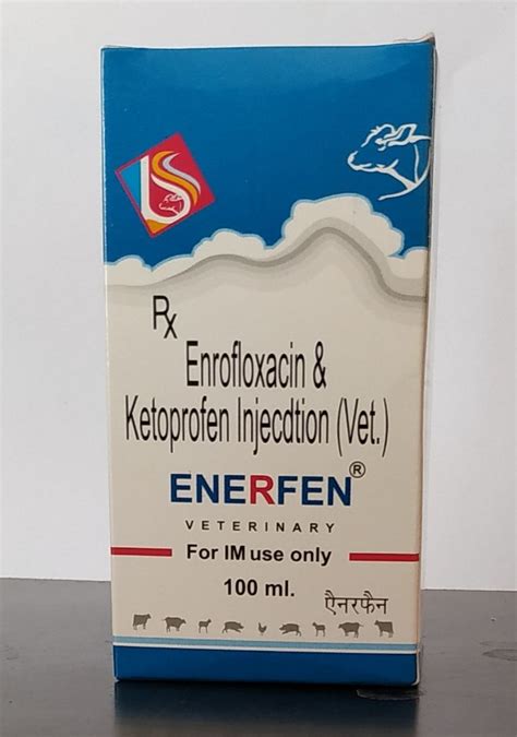 Enrofloxacin And Ketoprofen Injection For Veterinary Use Only For