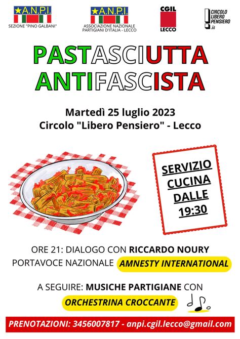 Lecco Luglio Torna La Pastasciutta Antifascista