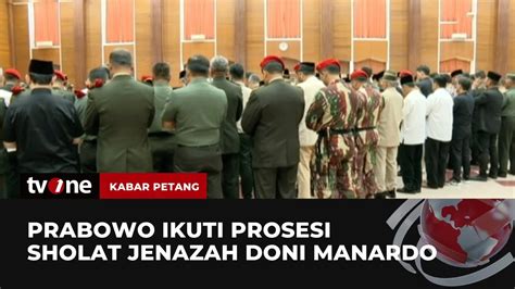 Prabowo Memberikan Penghormatan Terakhir Untuk Eks Kepala Bnpb Doni