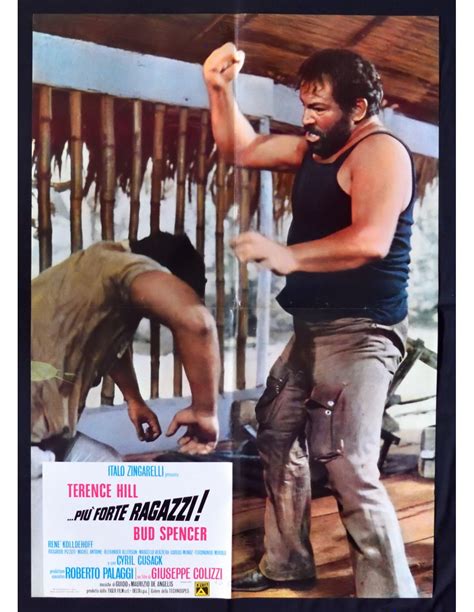 Manifesto PIU FORTE RAGAZZI Terence Hill Bud Spencer 1 Edizione 1973 S01