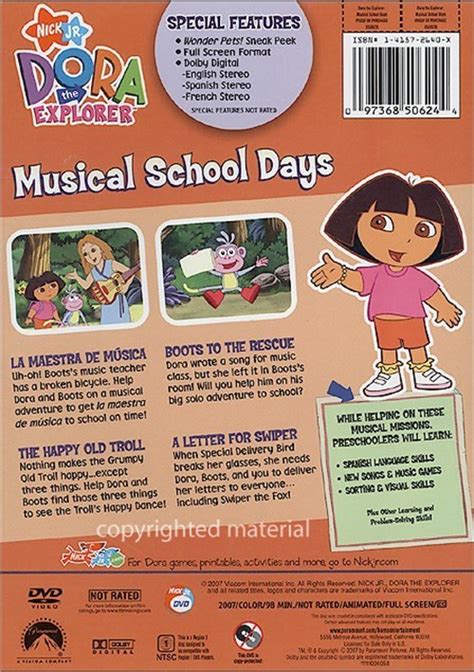 Dora The Explorer: Musical School Days (DVD 2007) | DVD Empire