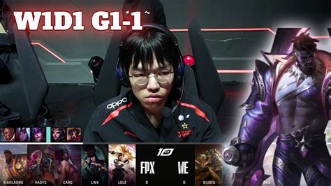 Fpx Vs We Game Week Day Lpl Spring Funplus Phoenix Vs