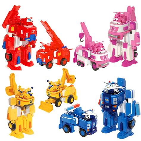 17*11cm Deformation Armor Super wings toy set Rescue Robot Action&Toy ...