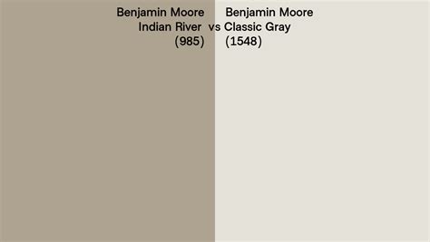 Benjamin Moore Indian River Vs Classic Gray Side By Side Comparison