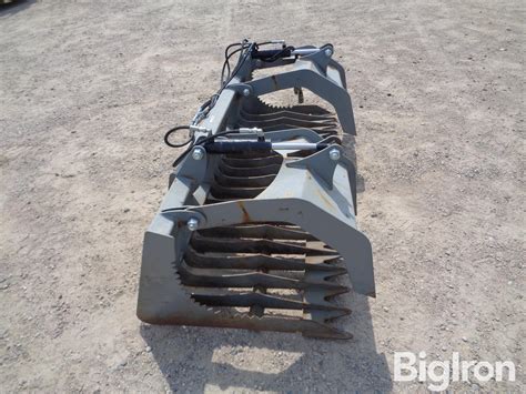 Skid Steer Quick Attach Rock Bucket Wgrapple Bigiron Auctions
